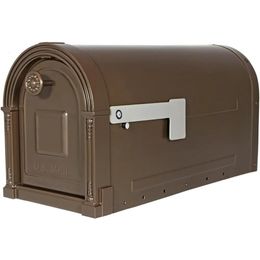 Garrison Large Capacity Galvanized Steel Venetian Bronze Post-Mount Mailbox GM160VBEC mailbox outdoor arden Supplies 240518