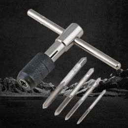 X37E T Type Machine Hand Tap Wrench Screw Thread Taps Reamer Drill Bit M3-M12 Tap Holder Hand Tool Tap & Die Set Accessories