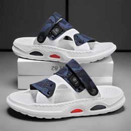 Mens Soft Sole Slippers Dual-use Casual Sandals Fashion Beach Shoes Youth Anti Slip Slides