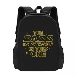 School Bags The Sass Is Strong Simple Stylish Student Schoolbag Waterproof Large Capacity Casual Backpack Travel Laptop Rucksack