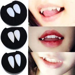 Party Decoration 1 Pair Vampire Teeth Fangs Halloween Masquerade Costume Prop Accessories False Dentures