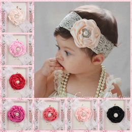 Hair Accessories Baby Girl Headband Headwear Hairband Infant Newborn Gift Hair Accessory Clothes Princess Children Kids Toddler Pearl Floral Lace Y240522