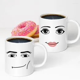 Mugs 1Pc Creative Men Or Women Face Mug Ceramic Breakfast Coffee Milk Birthday Gift