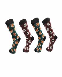 Men039s Socks Fashion Panda Tiger Animals Men Happy Style Cartoon Couple Sokken2935386