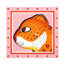 M90625 Silk Scarf Women Square Scarves Fashion Leopard print leopard ANIMOGRAM LEOPARD 90CM Silk Femme Wraps Beach Shawls Bandana Lady Hijabs Beach Towel 7 Style