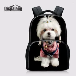 Backpack Dispalang Laptop Backpacks Pet Dog Pattern Double Shoulder Bag For Male Female Leisure Casual Bagpack Mochila Notebook