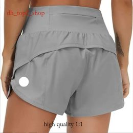 Lululemo Speed U Up High Rise Lined Short Waist Sports Shorts Women S Set Quick Drying Loose Running Clothes Back Zipper Pocket 9916