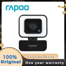 Webcams Original Rapoo C270L Network Camera FHD 1080P with USB Microphone Rotating Mini Camera Used for Live Broadcast Video Call and Conference J240518