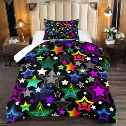 Bedding sets Astronaut Duvet Cover Set Queen Size Outer Space 3pcs for Kids Girls AdultsComforter Soft with 2 cases H240521 QDY0