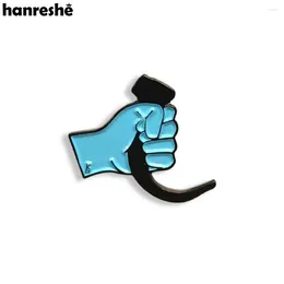 Brooches Hanreshe Funny Enamel Intubation Anaesthesia Brooch Respiratory Lung Clean Lapel Badge Pin For Doctors Nurses