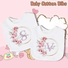 Bibs Burp Cloths Customized baby cotton bib cute uncle clothing feeding gift d240522