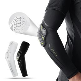 Knee Pads 1Pcs Elbow Honeycomb Foam Elastic Basketball Volleyball Protector Arm Sleeves For Women Men