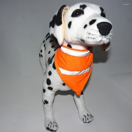 Dog Apparel Safety Scarf Pet Bandana Fashionable Reflective Adjustable Neckerchief For Cats Supplies