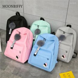 Storage Bags Schoolbag For Primary And Secondary School Students 2024 Fashion Korean Version Printed Leaves College Style Double