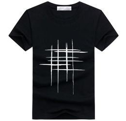 2020 tshirt men Simple creative design line cross Print cotton T Shirts Men039s New Arrival Summer Style Short Sleeve Men tsh6270579