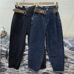 Women's Jeans Korean Fashion High Waist Woman Denim Pants For Daily Wear Loose Harem Trousers Pantalones Vaqueros Mujer