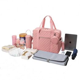 Diaper Bags Korean New Bedding Moms Bag Portable Moms Travel Moms Bag Large Capacity Outbound Storage Baby Care Bag d240522