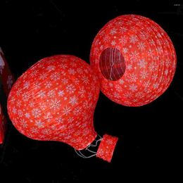 Table Lamps 5 Pcs Paper Lanterns Chinese Style Christmas Ornaments Hanging Corridor Decoration