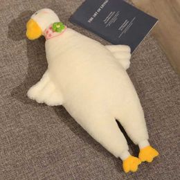 Plush Dolls Giant Lifelike White Duck Plush Toy Stuffed Big Hug Duck Plushie Grey Bird Baby Cuddly Toy Bed Pillow Cushion Xmas Gift For Boy H240521 BVTB