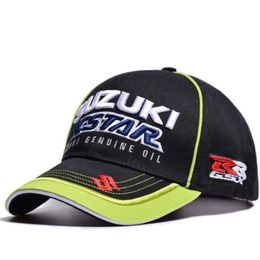 Ball Caps New Fashion Mens Womens Baseball C 3D Embroidered Motorcycle Racing Snack Outdoor Sports Cotton Motorcycle GP Hat Gorilla EP0097 J240522