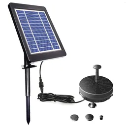 Garden Decorations Solar Fountain Pump For Birdbath 6V 3.5W Brushless Submersible Water Built-in Battery LED Pond Pool