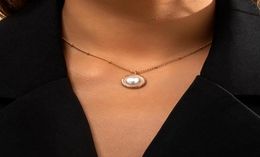 Pendant Necklaces Simple Pearl Necklace For Women Trendy Gold Colour Chain With 2022 Fashion Jewellery Neck Ladies Gifts8438258