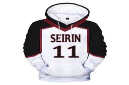 Mens Designer t shirts Kuroko039s Basket Ball 3d Printed Hoodies Kuroko No Basuke Seirin School Uniform Cosplay Costume Oneck 2247545