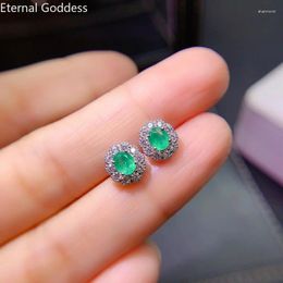 Stud Earrings 925 Silver Jewellery Jade Everyday Wear 4mm 5mm Natural Fashion