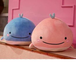 Plush Dolls 15cm Super Cute Dolphin Plush Pendants Soft Stuffed Cartoon Whale Car Hang Drop Doll Girls Kids Birthday Gifts Pink/Blue Toys H240521