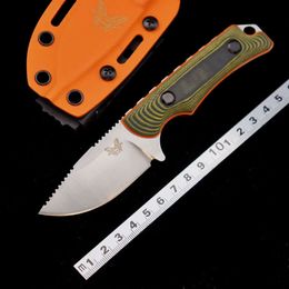 Camping BM Butterfly 15017K Mantel Dual Color G10 Handle utomhus bärbar överlevnad självförsvar EDC jaktkniv