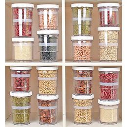 Storage Bottles Tank Press Type Vacuum Evacuation Sealed Jar Spice Biscuit Bag Lid Kitchen Food Container