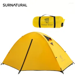 Tents And Shelters Hiking Tent Waterproof Double Layer Outdoor Mountaineering Windproof Fishing Portable Backpacking Shelter PU4000mm