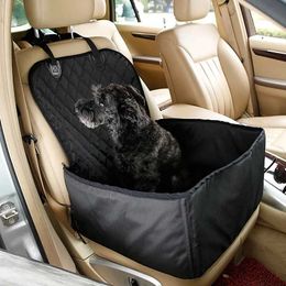 Dog Car Seat Covers Pet dog car seat cover 2-in-1 protector transport vehicle waterproof cat basket hanger H240522