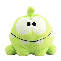 1pc 20cm Game Cartoon Cut The Rope Om Nom green Frog Stuffed Animal Plush Toys Kids Toys Children Collection Gift 240522