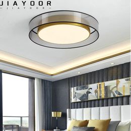 Ceiling Lights Light Luxury All Copper Minimalist Modern Living Room Circular Personalized Bedroom Hallway Dining RoomLight