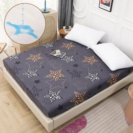 Waterproof Mattress Cover Printing Antimite Bed Protector Material Breathable Skinfriendly 240513