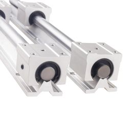 SBR20 Set 200-1500mm Linear Guide Rail With 4pcs SBR20UU Linear Bearing Blocks For CNC Router Parts 20mm Linear Rail