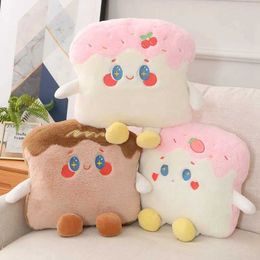 Plush Pillows Cushions Sweet Fruits Ice Plush Toy With Blanket Soft Cartoon Stuffed Cushion Doll Photo Artifact Home Decor Snack Pillows Gifts H240521