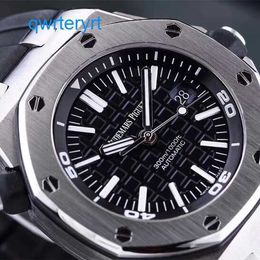 Top AP Wrist Watch Royal Oak Offshore Series Swiss Men's Automatic Mechanical Watch 42mm Steel Date Display Waterproof Luminous Leisure 15710ST.OO.A002CA.01