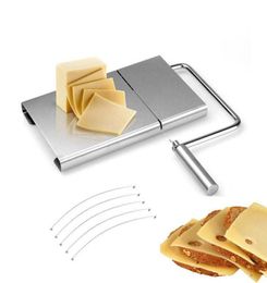 50pcs 304 Stainless Steel Cheese Slicer Wire Cutting Butter Cutter Kitchen Cheese Slice Board Cheese Cutting Tool7810419