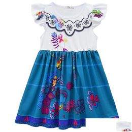 Other Festive & Party Supplies Kids Clothes Girls Encanto Mirabel Cosplay Costumes Fancy Princess Dresses Children Birthday Carnival C Dhcfp