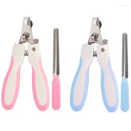 Dog Apparel Nail Clippers Trimmer With Safety Guards To Avoid Over-Cutting & Free File Non Slip Handles For Safe Grooming