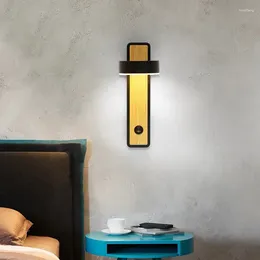 Wall Lamp Nordic Modern LED Lamps For Restaurant Living Room Bedroom Creative Indoor Corridor Rotatable Contracted Decor Luminaire