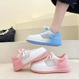 Casual Shoes Thick Soled Small White Sneakers Women's 2024 Spring And Summer Fashion Versatile Student Anti-Slip Sports Board