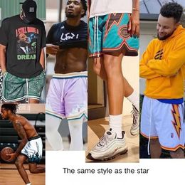 Men's Shorts Summer Cartoon Stars and Light Color Style Short Classic Printed Gym Shorts Mens Basketball Sports Beach Shorts J240522