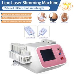Slimming Machine Slimming Beauty Salon Equipments Lipo Machine I-Lipo Device 8 Big Pads And 4 Small Lipolaser 2 Years Warranty