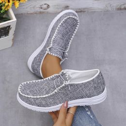 Casual Shoes Sneakers Women Canvas Breathable Comfortable Outdoor Slip On Walking Classic Loafers For