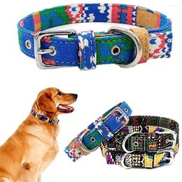 Dog Collars Durable Lovely Outdoor Double Canvas Puppy Necklace Pet Supplies Neck Strap Collar