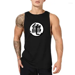 Men's Tank Tops Cotton Breathable Gym Stringer Mens Bodybuilding Sleeveless Cool Feeling Shirt Fitness Workout Loose Muscle Singlets