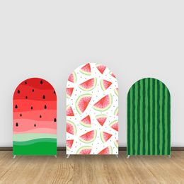 Watermelon Theme Balloon Arch Stand Elastic Fabric Backdrop Cover Summer Birthday Party Decorations Background for Pography 240522